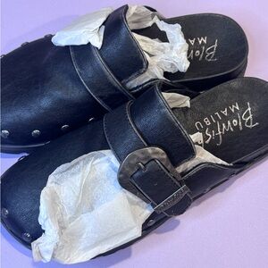 Blowfish Malibu Black Studded Slip-On Shoes